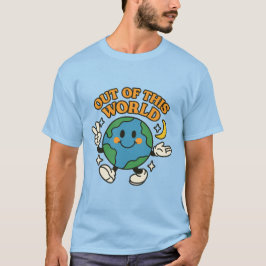 “Ut ur denna världen” T-shirt med jordmotiv