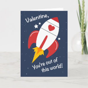 Ut ur detta kort för världsraketvalentin