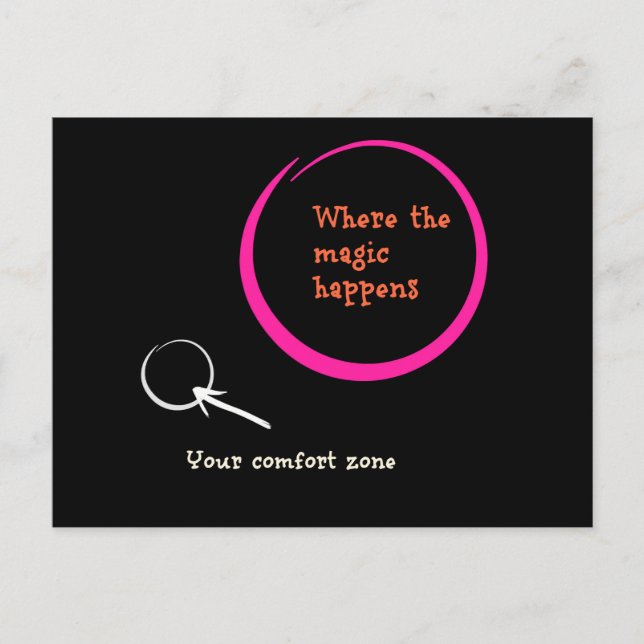 Ut ur din tröst Zont Vykort (Framsida)