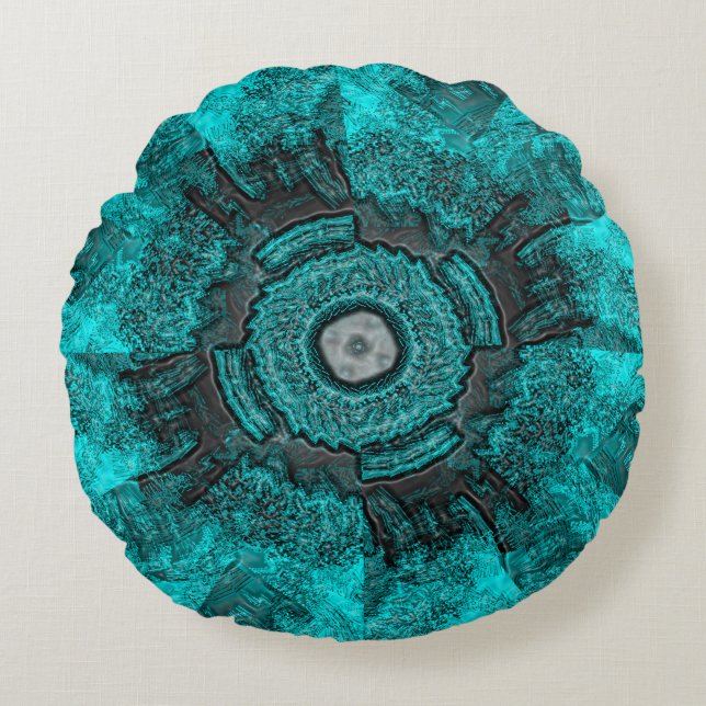 Ut ur havet.. rund kudde (Framsidan)