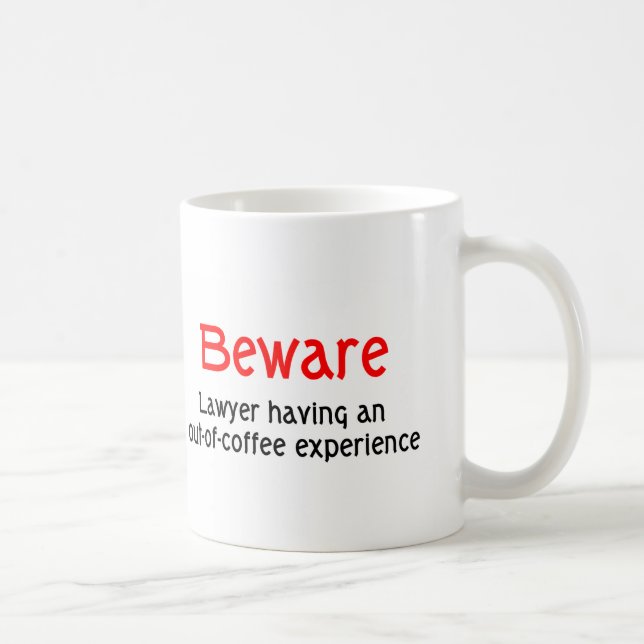 Ut ur kaffe erfara advokatmuggen kaffemugg (Höger)