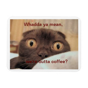 Ut ur kaffe som är roligt magnet