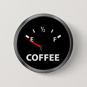 Ut ur kaffe tanka mätinstrumentet knapp