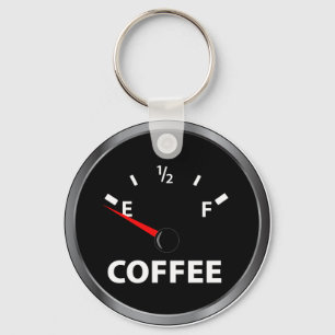 Ut ur kaffe tanka mätinstrumentet nyckelring