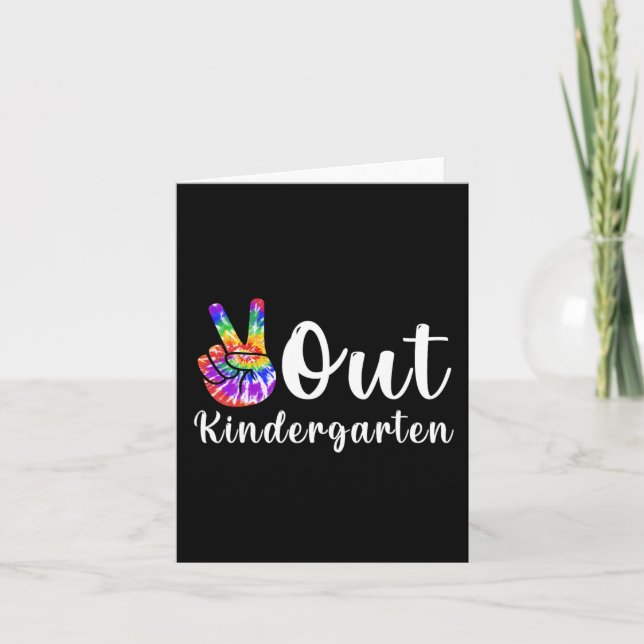 Ut ur Kindergarten förra Studenten-dagen Kort (Framsida)