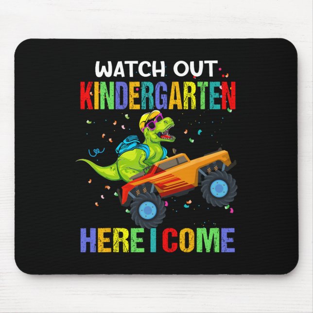 Ut ur Kindergarten här i Kom första Dinosaur-dagen Musmatta (Framsidan)