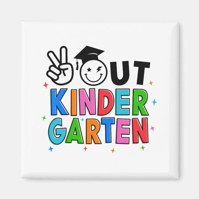 Ut ur Kindergarten Studenten förra dagen på skolgå Magnet (Framsidan)
