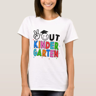 Ut ur Kindergarten Studenten förra dagen på skolgå T Shirt