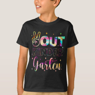 Ut ur Kindergarten Tie Dye förra dagen, skollärare T Shirt