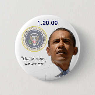 Ut ur många är vi en - presidenten Obama Knapp