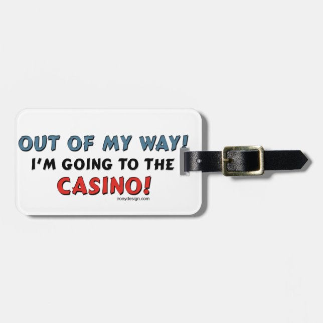 Ut ur mitt långt kasino bagagebricka (Horisontell Framsida)