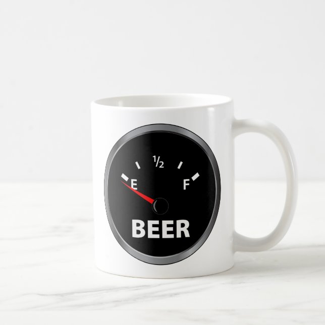 Ut ur öl tanka mätinstrumentet kaffemugg (Höger)