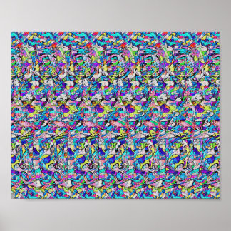 Ut ur rutan Idea - Gömt 3D-utskrift Poster