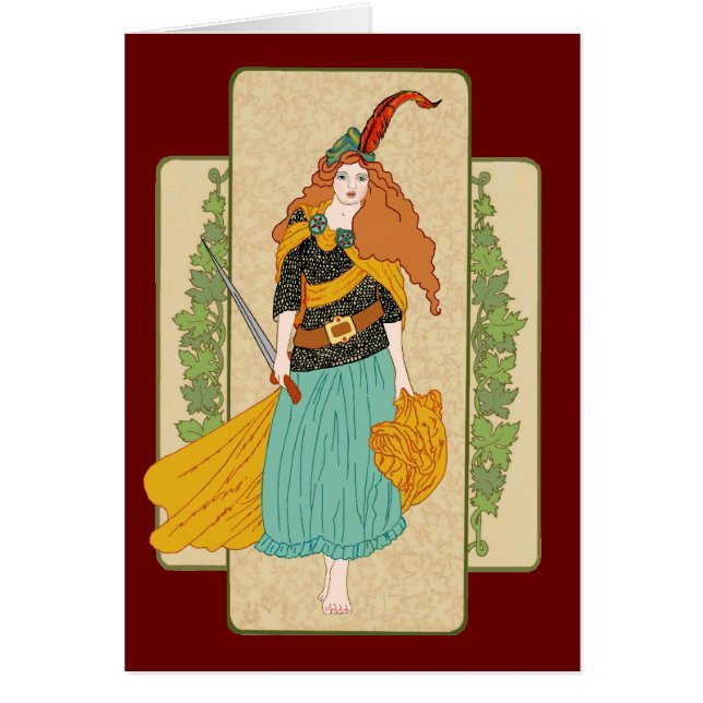 Ut ur skogen hälsningskort (Framsidan)