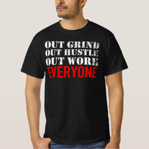 Ut ur stövlar ut hustle-ut-arbete alla t shirt