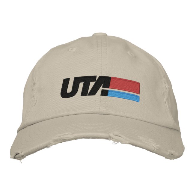UTA Retro Logotyp Baseboll Hatt Broderad Keps (Framsida)