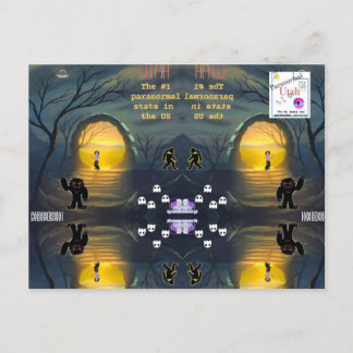 Utaat det mest paranormala vykortet för tillstånd vykort