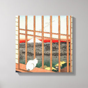 Utagawa Hiroshige - Asakusa Ris fält Canvastryck