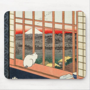 Utagawa Hiroshige - Asakusa Ris fält Musmatta
