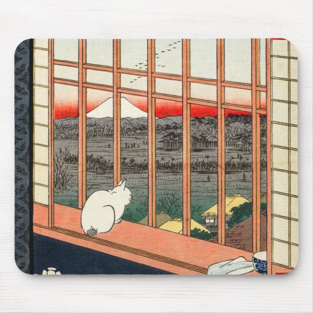 Utagawa Hiroshige - Asakusa Ris fält Musmatta (Framsidan)
