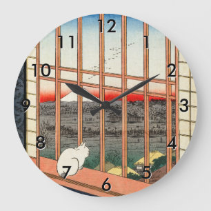 Utagawa Hiroshige - Asakusa Ris fält Stor Klocka