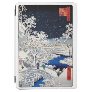 Utagawa Hiroshige - Drum Bridge vid Meguro iPad Air Skydd