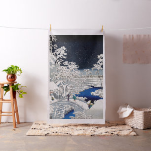 Utagawa Hiroshige - Drum Bridge vid Meguro Tyg