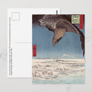 Utagawa Hiroshige - Fukagawa Susaki och Jumantsubo Vykort