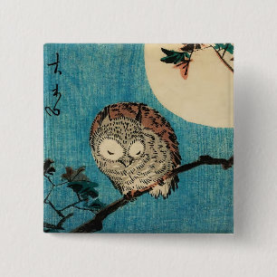 Utagawa Hiroshige - Horned Uggla på Maple Gren Knapp