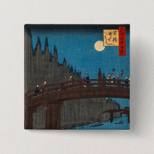 Utagawa Hiroshige - Kyoto Bridge av Moonlight Knapp