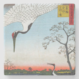 Utagawa Hiroshige - Minowa, Kanasugi, Mikawashima Stenunderlägg