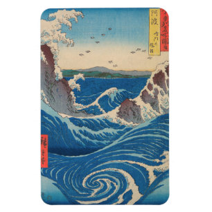 Utagawa Hiroshige - Naruto Whirlpool, Awa-provinse Magnet