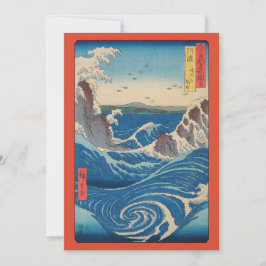 Utagawa Hiroshige - Naruto Whirlpool, Awa-provinse Tack Kort