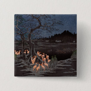 Utagawa Hiroshige - Nyårsafton Foxfire Knapp