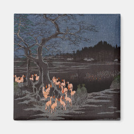 Utagawa Hiroshige - Nyårsafton Foxfire Magnet