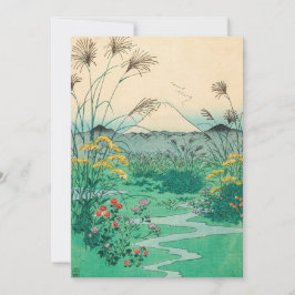 Utagawa Hiroshige - Otsuki Plain in Kai Province Inbjudningar