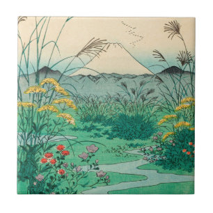 Utagawa Hiroshige - Otsuki Plain in Kai Province Kakelplatta