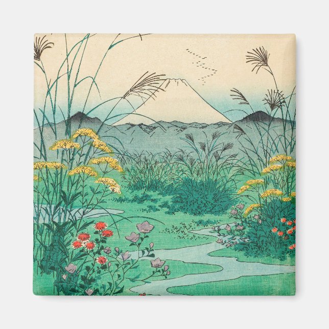 Utagawa Hiroshige - Otsuki Plain in Kai Province Magnet (Framsidan)