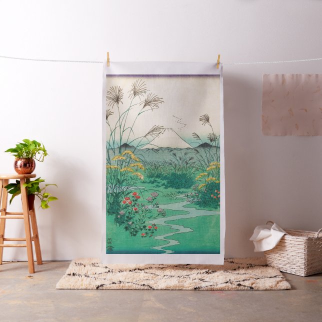 Utagawa Hiroshige - Otsuki Plain in Kai Province Tyg (In Situ)