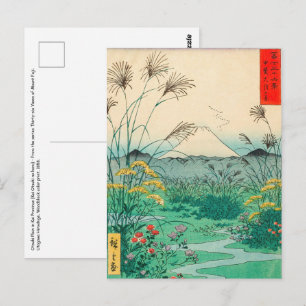 Utagawa Hiroshige - Otsuki Plain in Kai Province Vykort