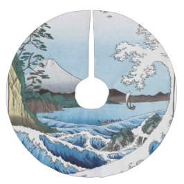 Utagawa Hiroshige - Sea off Satta, Suruga Province Julgransmatta Borstad Polyester