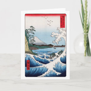 Utagawa Hiroshige - Sea off Satta, Suruga Province Kort