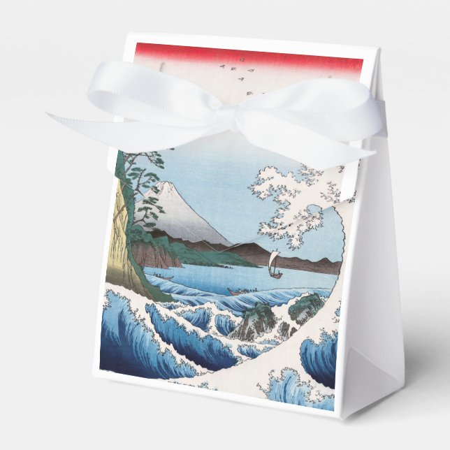 Utagawa Hiroshige - Sea off Satta, Suruga Province Presentaskar (Framsidan Sidan)