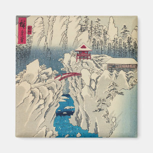 Utagawa Hiroshige - Snö på berget Haruna Magnet