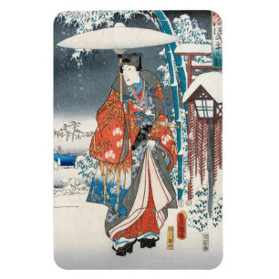 Utagawa Hiroshige - Tale of Genji, Elegant Prince Magnet
