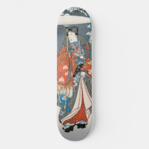 Utagawa Hiroshige - Tale of Genji, Elegant Prince Mini Skateboard Bräda 18,5 Cm