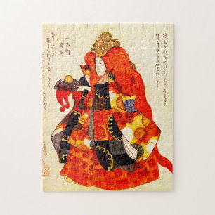 Utagawa Kuniyoshi-Geisha Pussel