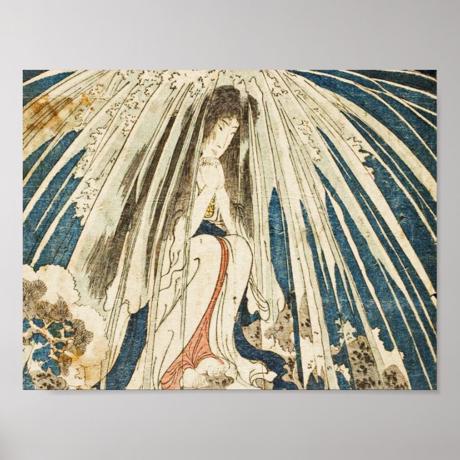 Utagawa Kuniyoshi - Hatsuhanacirca.Kärlek, headdre Poster (Framsidan)