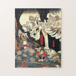 Utagawa Kuniyoshi Takiyasha Witch och Skeleton Pussel