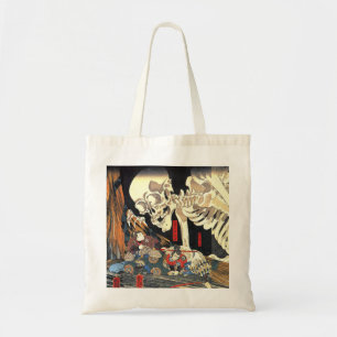 Utagawa Kuniyoshi Takiyasha Witch och Skeleton Tygkasse